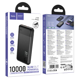 Hoco Fully Compatible Power Bank J159 (10000mAh) - Black